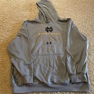 Notre Dame Under Armour Hooded Sweatshirt 2XLloose